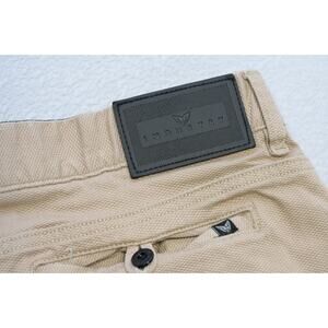 Industry Khaki Pants Slim Fit Stretch Beige Chinos Flat Casual Mens Size 32 x 30